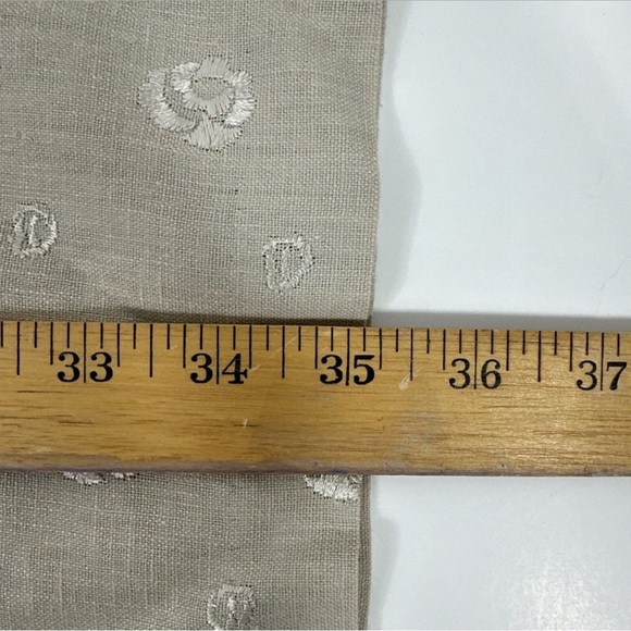 Dalia Cream/Tan linen Sheath Midi Dress - Picture 6 of 7